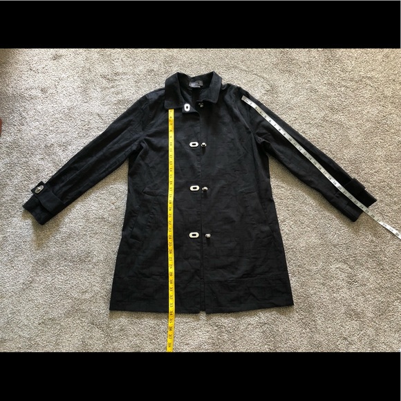 George Cotton Trench coat jacket size M Classic - Picture 3 of 12